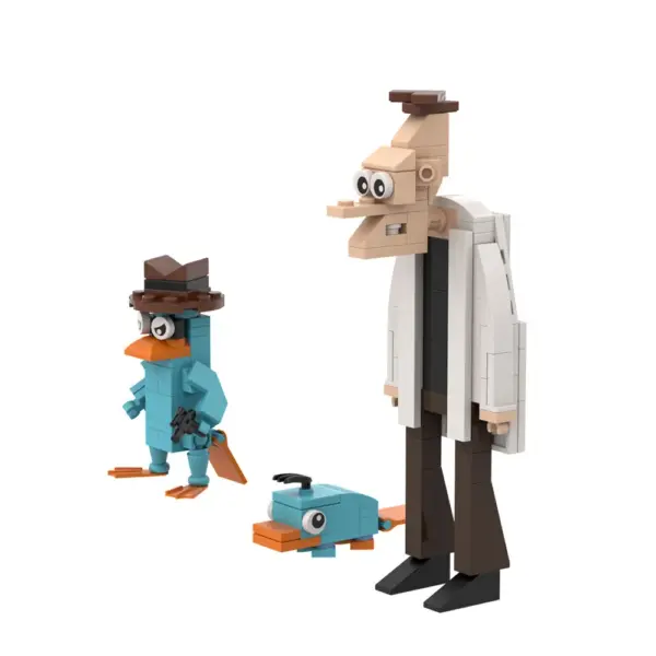 Gobricks MOC Perry and Doofenshmirtz Building Blocks Set - Image 4