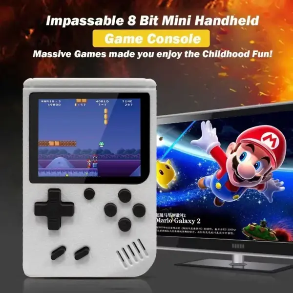 Retro Handheld Video Game Console with 400 Games - Image 2