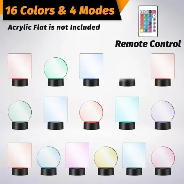 16-Color 3D LED Lamp Base for Atmosphere - Image 6