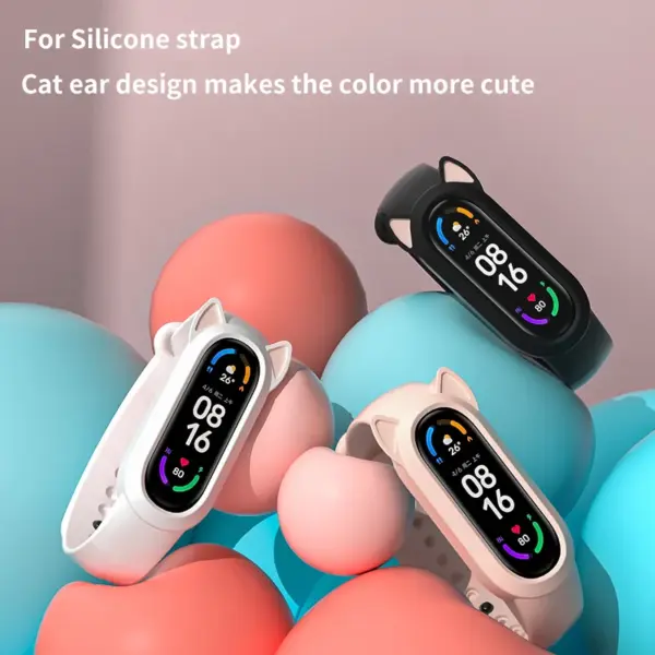 Silicone Watch Strap for Xiaomi Mi Band 3-9 - Image 2