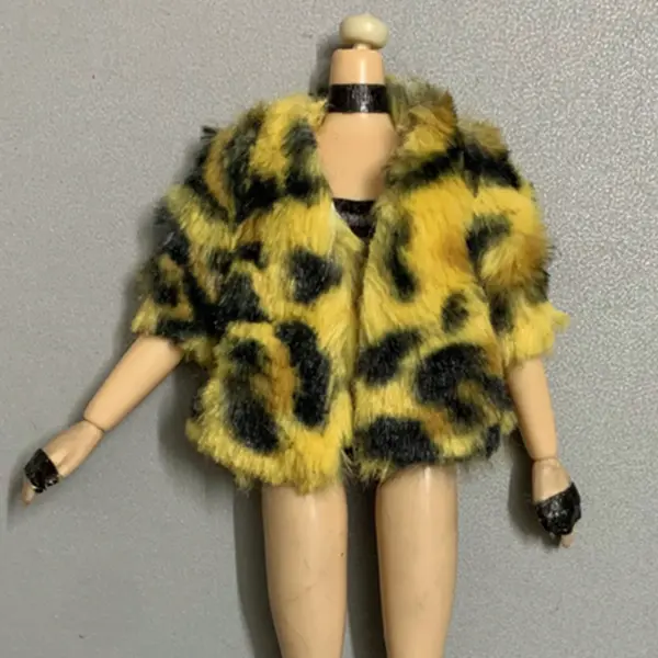 Doll Clothes Fur Top Coat for 11.5-inch Dolls - Image 34