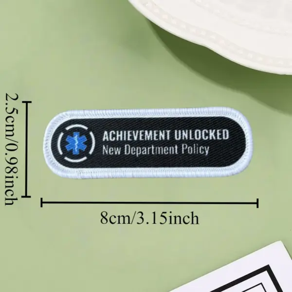 Achievement Unlocked Military Patch Hook&Loop Badge - Image 3
