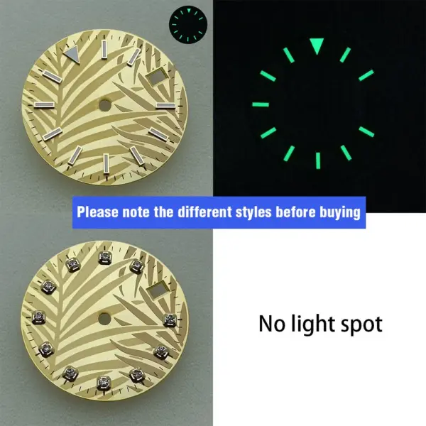 28.5mm Luminous Watch Dial for NH35/NH36/8215/2836 - Image 3