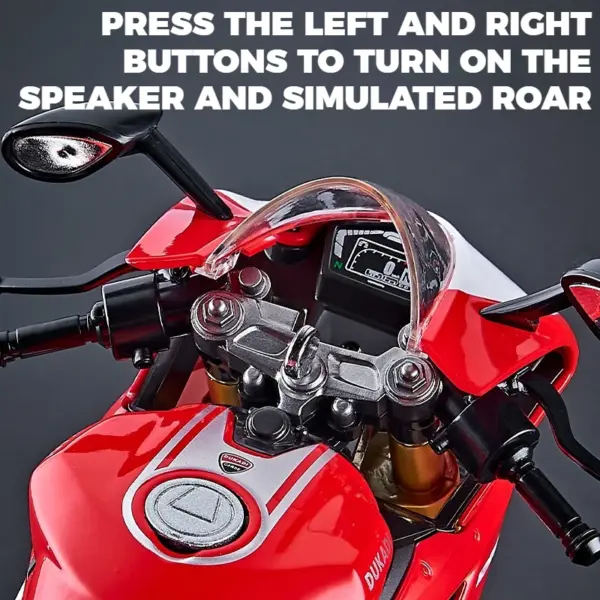 Ducati 1199 Panigale R Diecast Motorcycle Model - Image 5