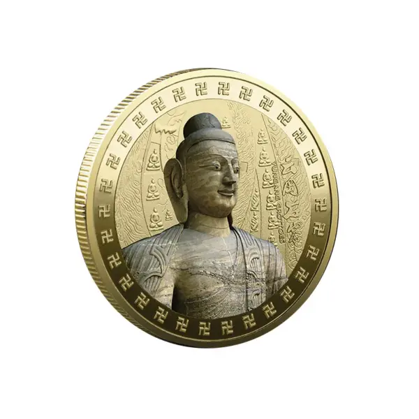 45MM Chinese Buddha Coins Souvenir Collection - Image 3