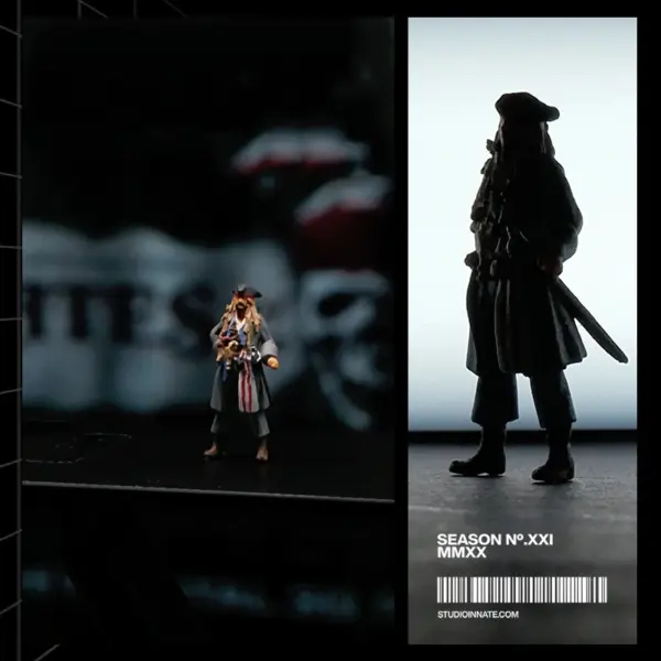 1/64 Pirate Captain Resin Miniature Figure - Image 4