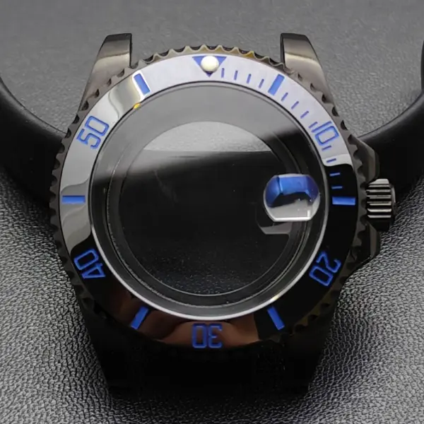 GMT 40.5MM Bidirectional Sapphire Watch Case for NH34 NH35 - Image 46
