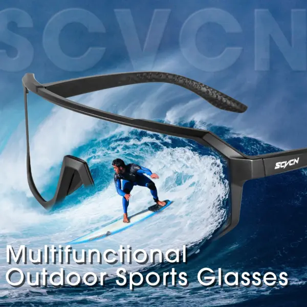 SCVCN Cycling Sunglasses S62 UV400 Photochromic Unisex Goggles - Image 5