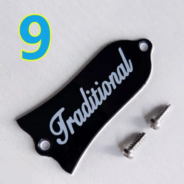 Black 2-Ply Guitar Truss Rod Cover for LP & SG - Image 21
