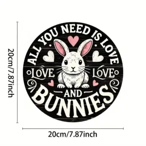 Farmhouse Wooden Easter Bunny Wreath 49 S14a68cf5a04e409a81751976faab17bdb