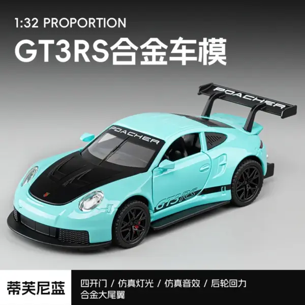 1:32 Porsche GT3 RS Diecast Model Collectible - Image 4