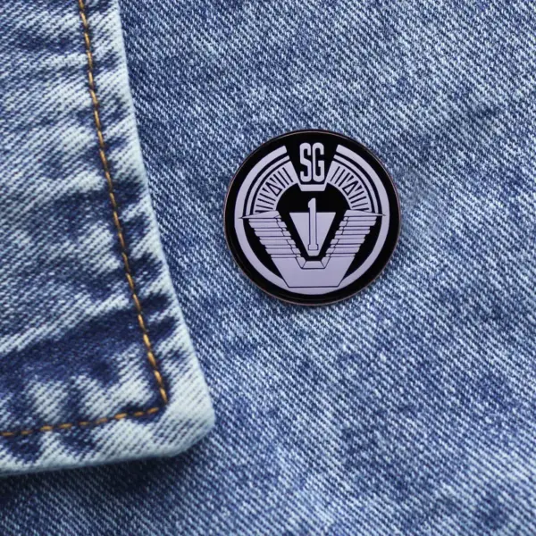 SG-1 Stargate Enamel Badge Sci-fi TV Pin - Image 6