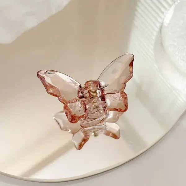 Large Transparent Butterfly Mermaid Hair Claw - Image 10