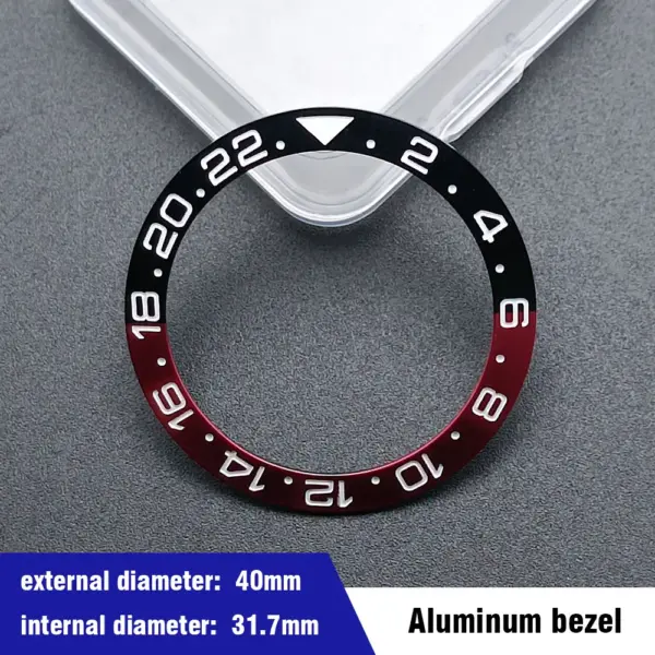 40mm Blue-Green Ceramic Aluminum Bezel Insert for Dive Watch - Image 26