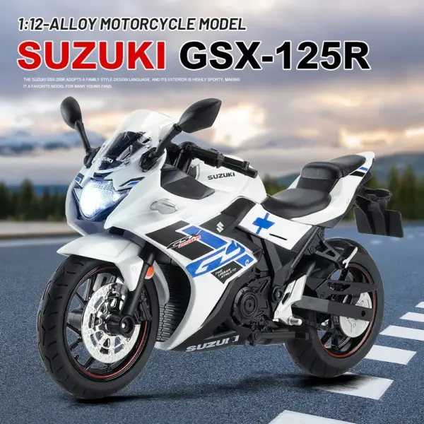 1:12 Suzuki GSX-250R Diecast Motorcycle Model - Image 2
