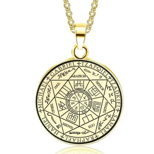 Vintage Nordic Rune Compass Necklace AL18514 - Image 16