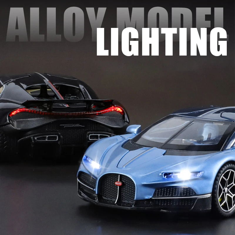 1:32 Bugatti V16 Supercar Diecast Model 4 1:32 Bugatti V16 Supercar Diecast Model - Image 4
