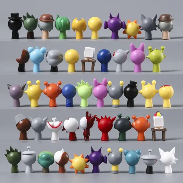 Sprunki Oren Raddy Clukr 48pcs Desktop Dolls Set - Image 5