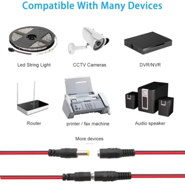 5521 5525 DC Power Cable for CCTV Cameras - Image 6