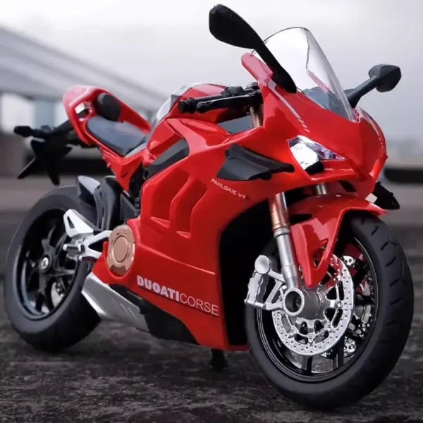 1:12 Ducati Panigale V4S Diecast Motorcycle Model - Image 4