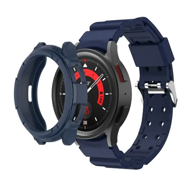 Silicone Strap and Screen Cover for Samsung Galaxy Watch 6 Classic - Image 9