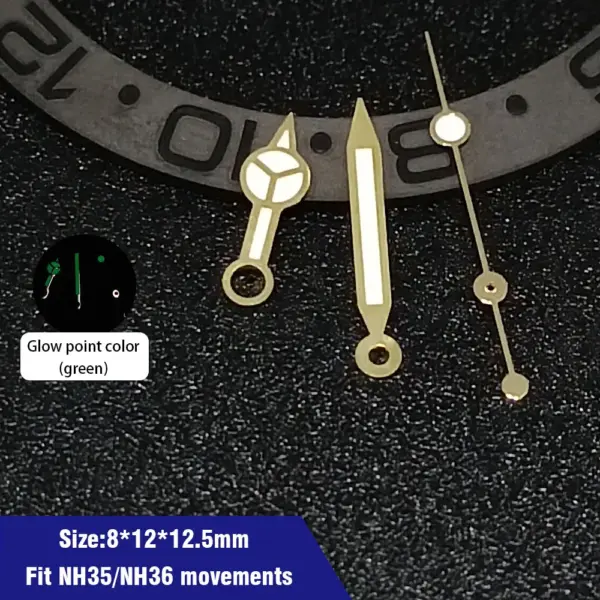 Green Luminous Watch Hands for NH35 NH36 Movement - Image 8