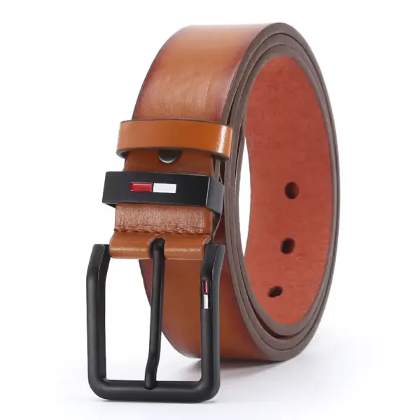 Men's PU Leather Square Buckle Belt - Image 6