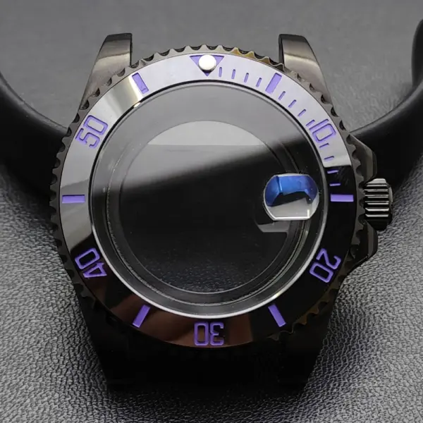 GMT 40.5MM Bidirectional Sapphire Watch Case for NH34 NH35 - Image 54