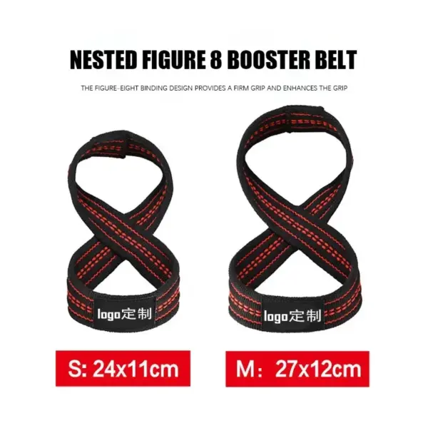 Figure 8 Wrist Straps for Powerlifting and Bodybuilding - Image 3