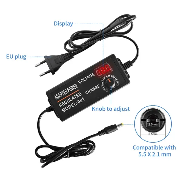 Adjustable High Voltage Power Adapter for CCTV - Image 5