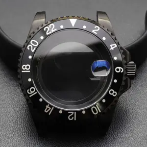GMT 40.5mm Bidirectional Sapphire Watch Case for NH34/NH35 104 S16e5adf1697f4249b0aa04b2fd99a4d5e