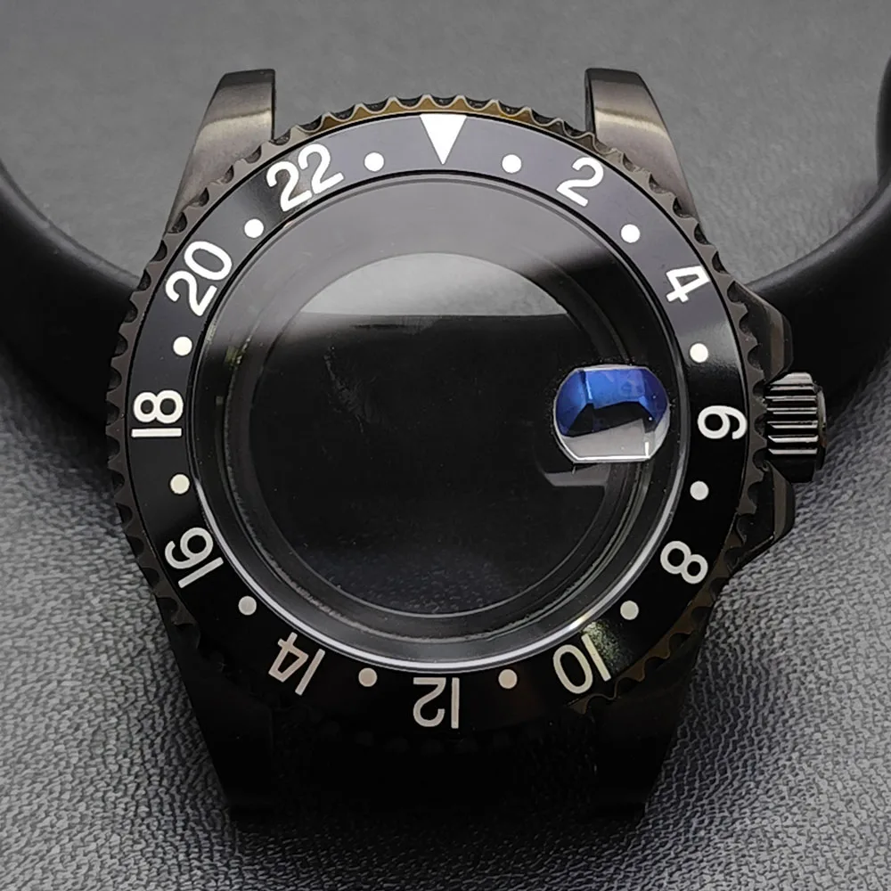 GMT 40.5mm Bidirectional Sapphire Watch Case for NH34/NH35 26 GMT 40.5mm Bidirectional Sapphire Watch Case for NH34/NH35 - Image 26