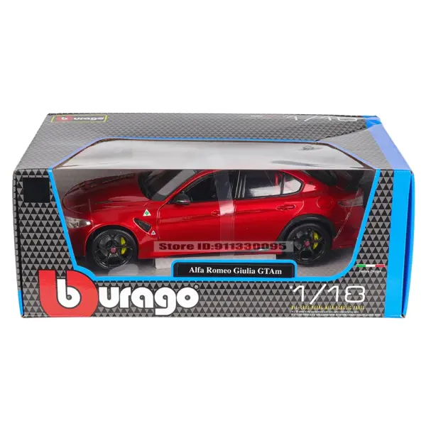 Bburago 1:18 Alfa Romeo Giulia GTAm Collectible - Image 6