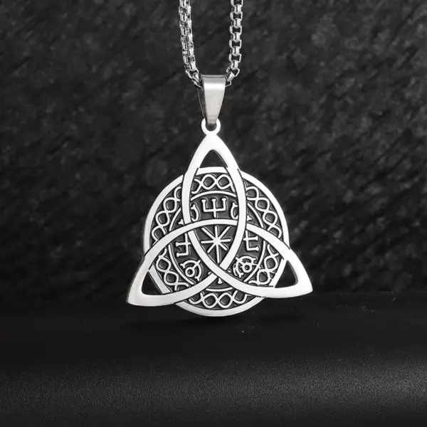 Vintage Nordic Rune Compass Necklace AL18514 - Image 28