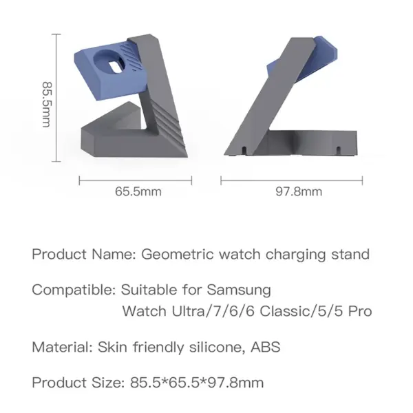 Geometric Charger Stand for Xiaomi Watch S4 - Image 6
