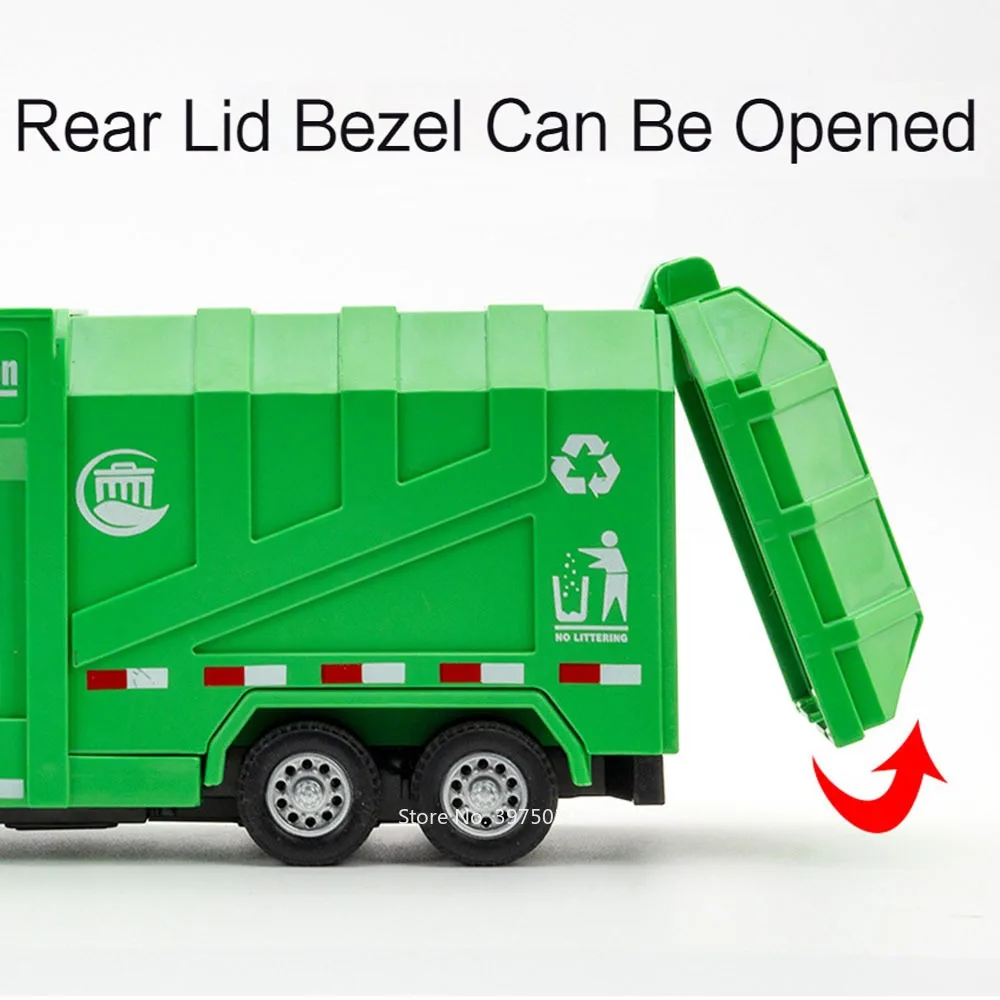 1/32 Urban Sanitation Alloy Garbage Truck Model 5 1/32 Urban Sanitation Alloy Garbage Truck Model - Image 5