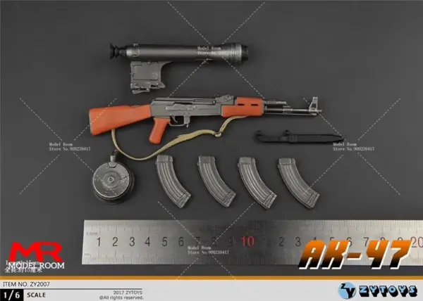 1/6 Scale AK47 Model Rifle for Action Figures - Image 7