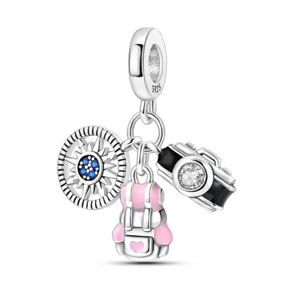Travel Rome Paris Plane Charm for Jewelry - Image 10