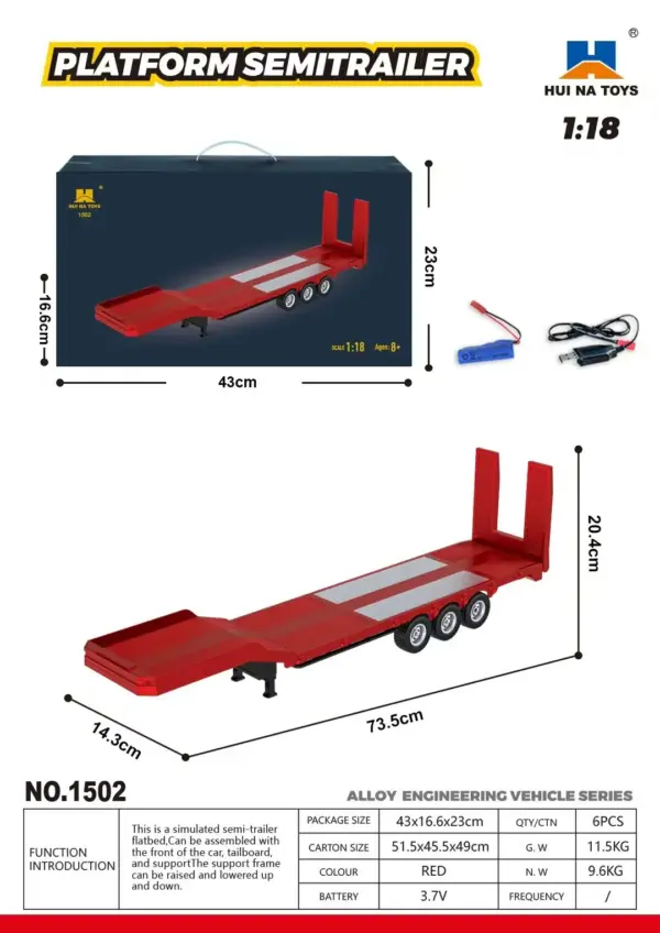 Huina Scania 770S Remote Control Car 501D - Image 8