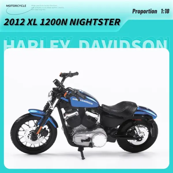 Maisto 1:18 Harley-Davidson Motorcycle Model - Image 17