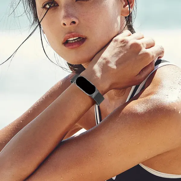 Stainless Steel Milanese Strap for Xiaomi Mi Band 8 - Image 6