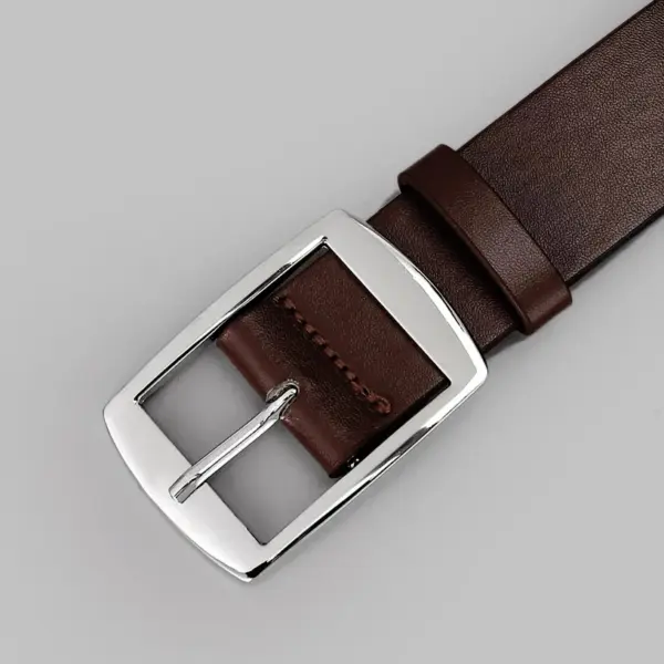 Luxury PU Leather Men’s Belt with Metal Pin Buckle - Image 6
