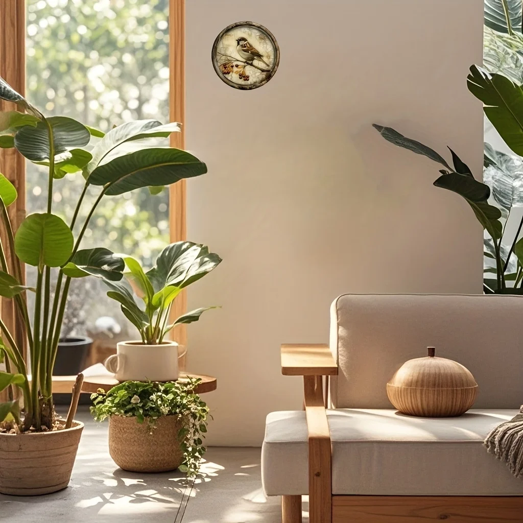 Nostalgic Bird and Cherry Wooden Plate 5 Nostalgic Bird and Cherry Wooden Plate - Image 5