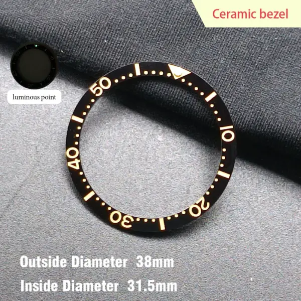 38mm Ceramic Watch Bezel Insert for Dwayne Campbell Model - Image 11