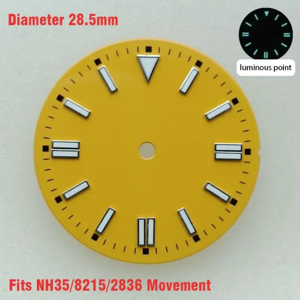 28.5mm Luminous Watch Dial for NH35/NH36/8215/2836 - Image 25