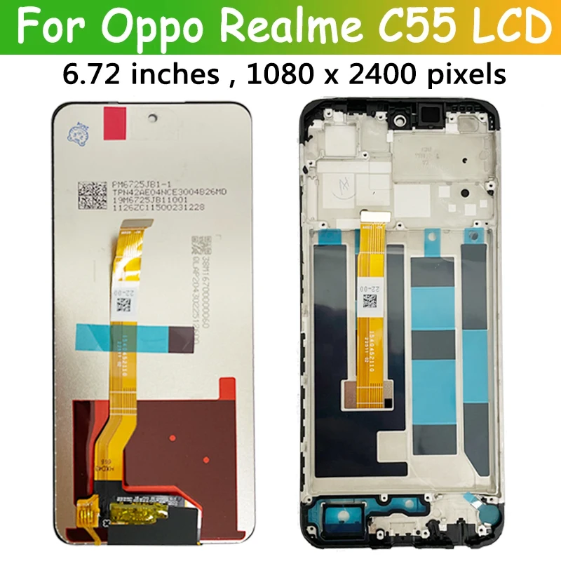 6.72 inches Tested LCD Screen for OPPO Realme C55 RMX3710 3 6.72 inches Tested LCD Screen for OPPO Realme C55 RMX3710 - Image 3