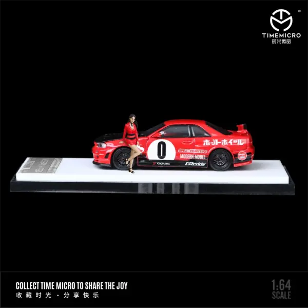 TimeMicro 1:64 Skyline GTR R34 Alloy Model - Image 4