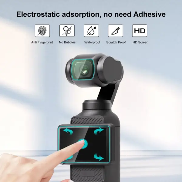 PULUZ Tempered Glass Protector for DJI Osmo Pocket 3 - Image 5