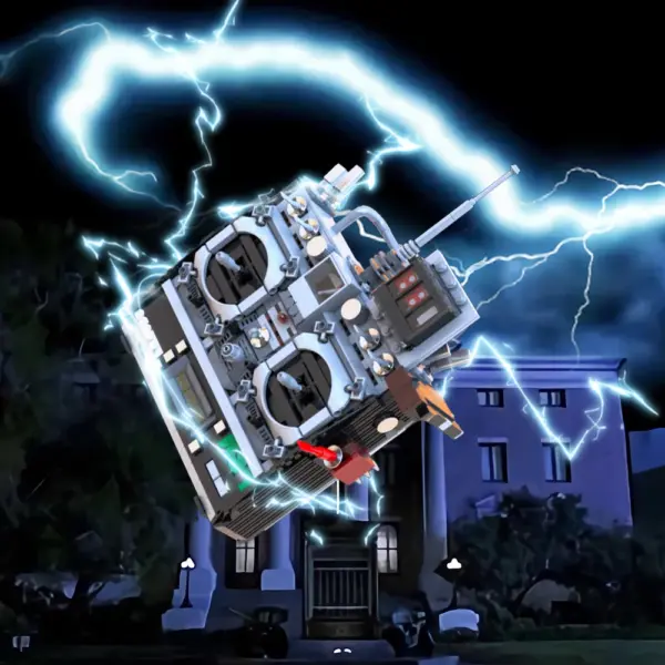 Gobricks Doc Brown DeLorean Building Blocks Set - Image 3