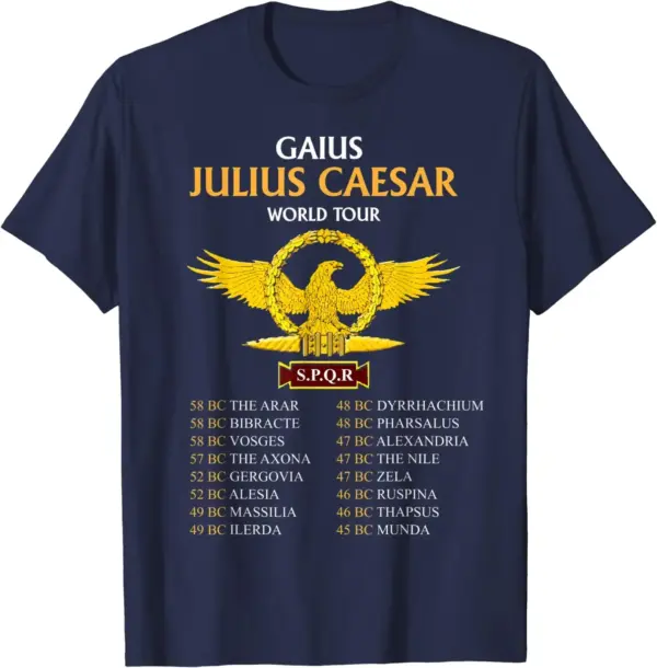 SPQR Julius Caesar Rome Men T-Shirt Short Sleeve - Image 7